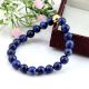 Lapis & metal Beads bracelet, Adjustable bracelet for women, Brass handmade jewelry